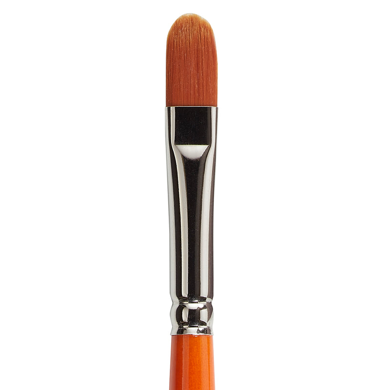 KINGART® Radiant™ 6500 Filbert Series Premium Golden Synthetic Brushes for Acrylic, Oil and Watercolor - KINGART