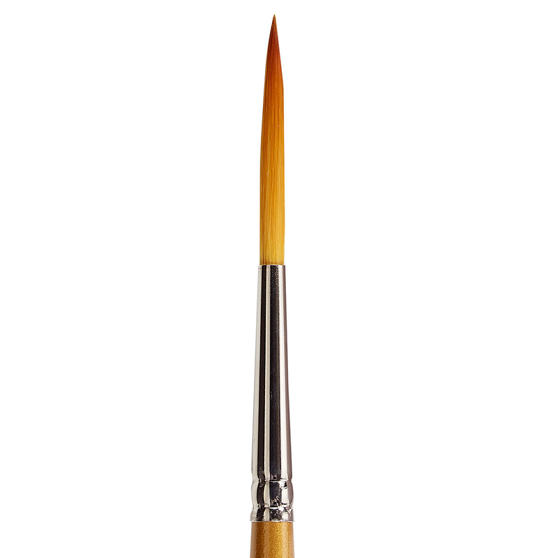 Royal Soft-Grip Golden Taklon Short Liner Penseel – Maat 20/0, Goudkleurig, Voor Fijne Details En Lijnen