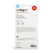 KINGART® Studio Water Brush Pens, Set of 6 - KINGART