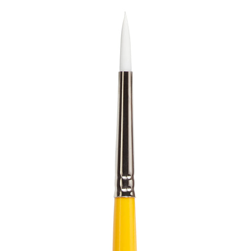 KINGART® Premium White Nylon 7950 Gold Grip™ Series Round Artist Brushes - KINGART