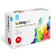 KINGART® Studio Watercolor Paint, 12ml (.4oz), Set of 80 Unique Colors - KINGART