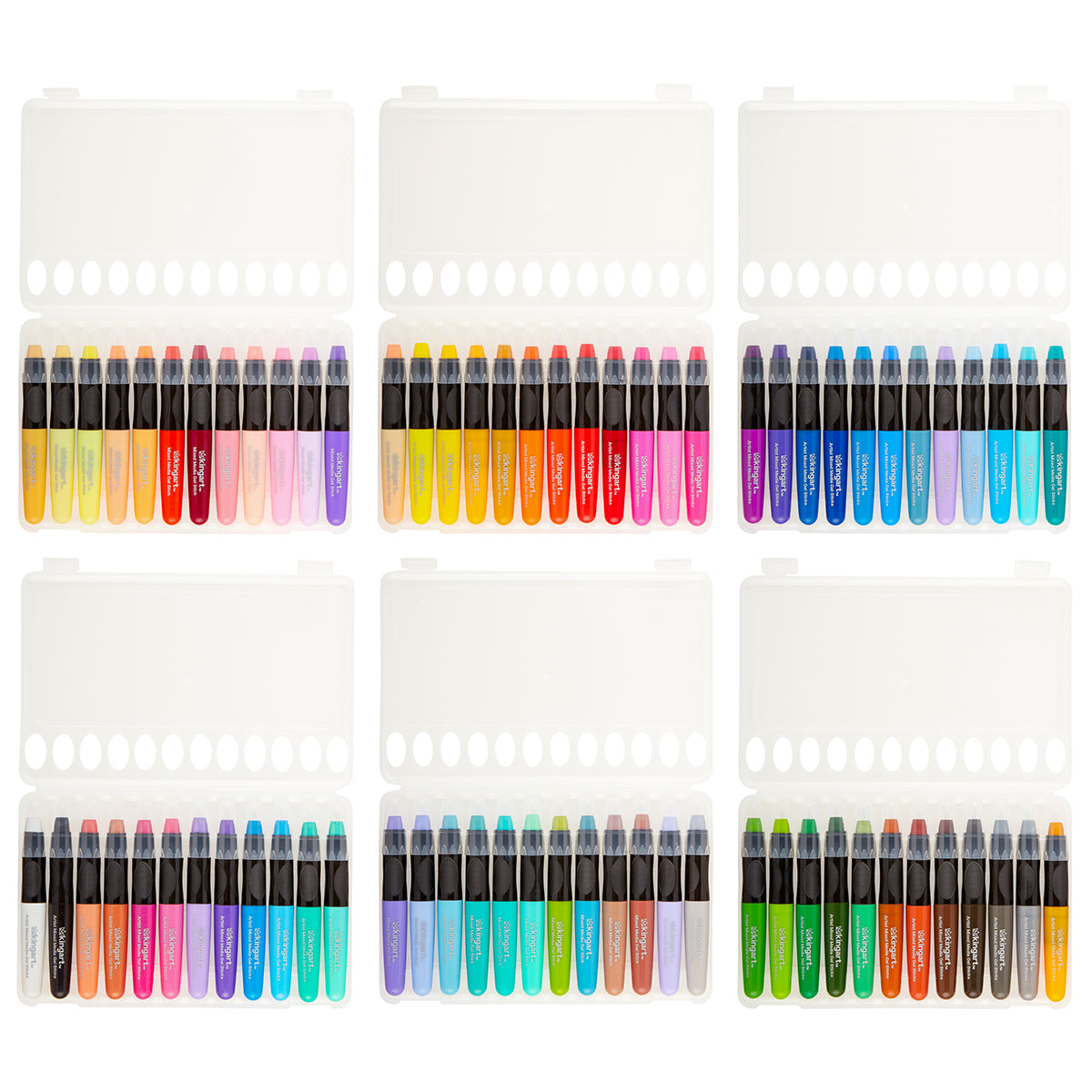 KingArt Basic Color Artist Gel Stick - 12 Set