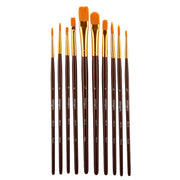 KINGART® Value Pack All-Purpose Art, Craft & Hobby Paint Brushes, Set of 10 - KINGART
