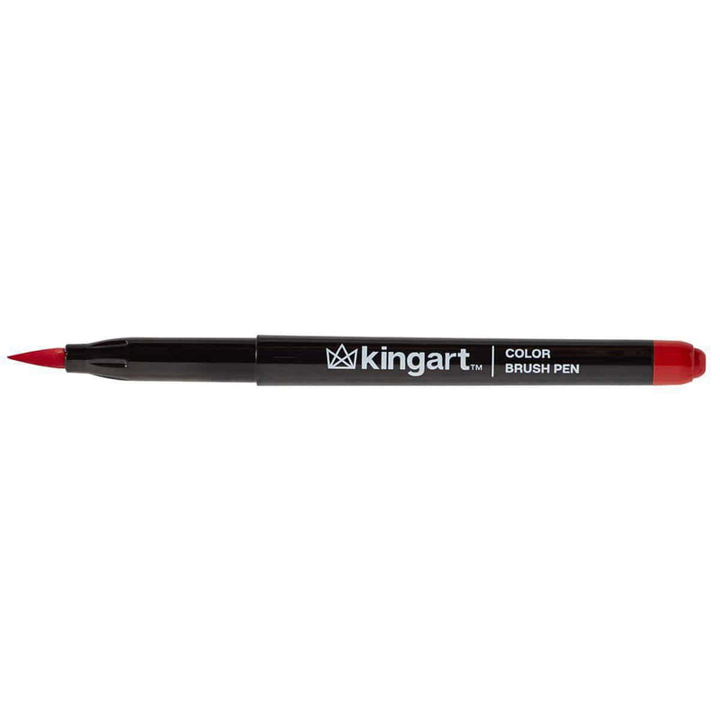 KINGART® PRO Color Brush Pens,  Water-Based Ink, Set of 48 Unique & Vivid Colors - KINGART