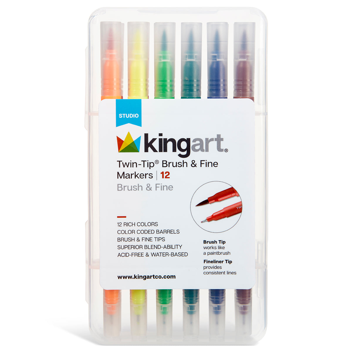 Dual Brush Marker Pens, 24 Colors Felt Tip Pen Set, Outline Markers Pens,  Fineliners Felt Pens, for Kids and Adults Drawing Sketching Design