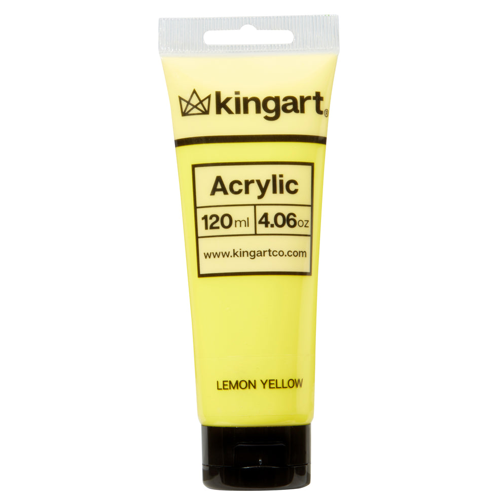 KINGART® PRO Artist Acrylic Paint, Individual Colors, 120ml (4.06oz