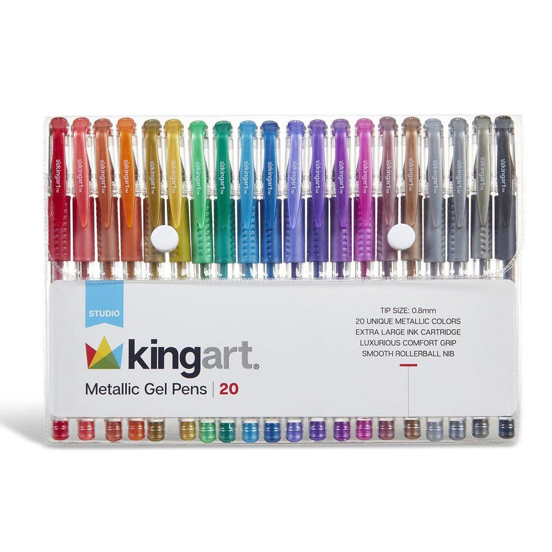  KINGART 401-24 Mini Neon, Metallic & Glitter Rollerball Gel Pens,  24 Fun-size Colors, Great for All Ages, Writing, Coloring, Doodling,  Scrapbooking, Journaling & More : Office Products