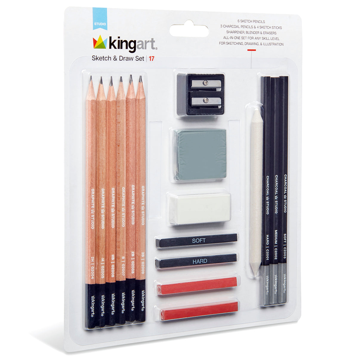 Sketch & Draw Set 17 pc — KINGART