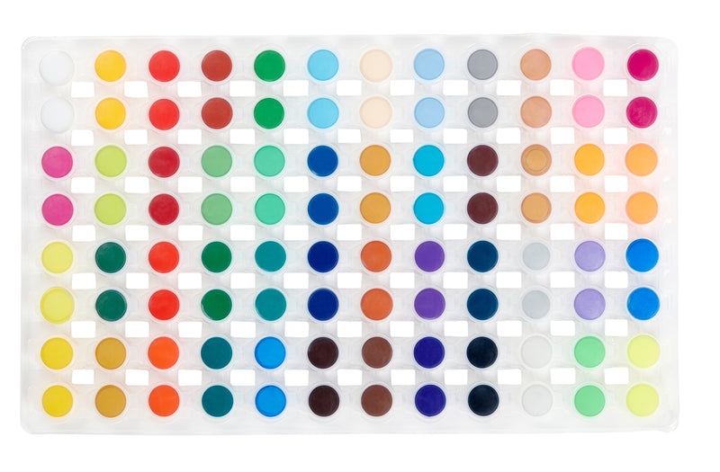 KINGART® Studio Acrylic Paint Pots, 2.9ml, 96 PC. (48 Colors) - KINGART