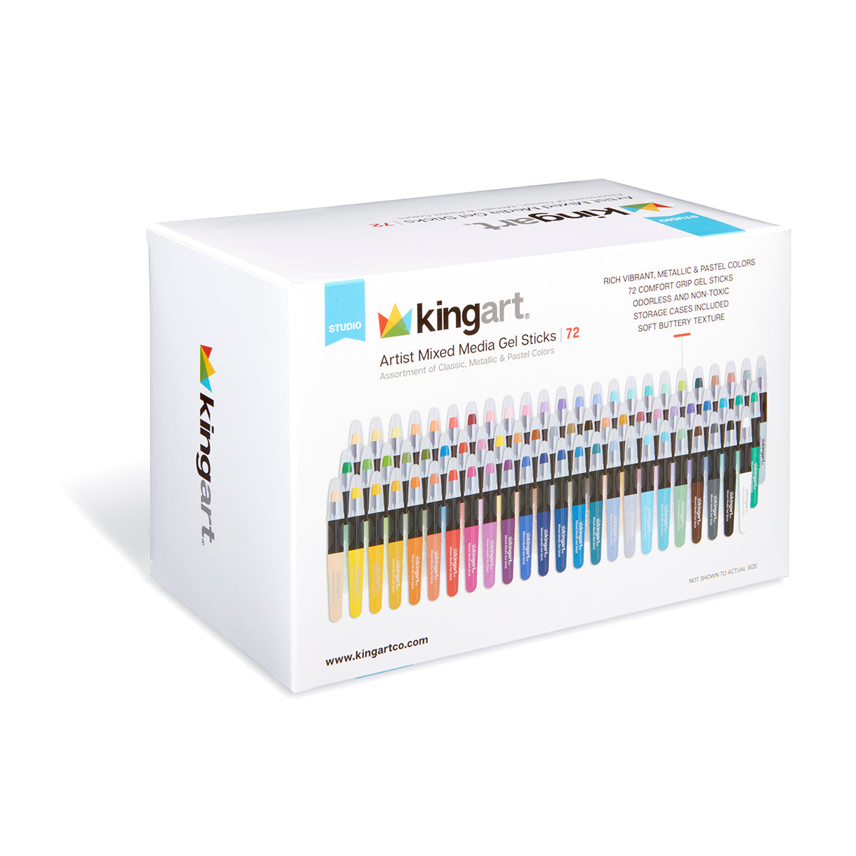Mixed Media Gel Stick Crayons - 72 Colors — KINGART