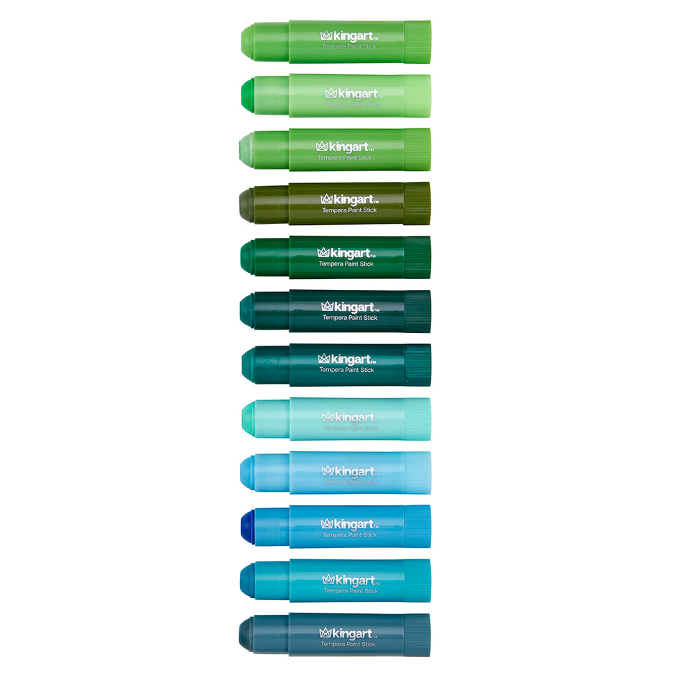 KINGART® Tempera Paint Sticks, 60 Vibrant Colors for Kids, Super Quick