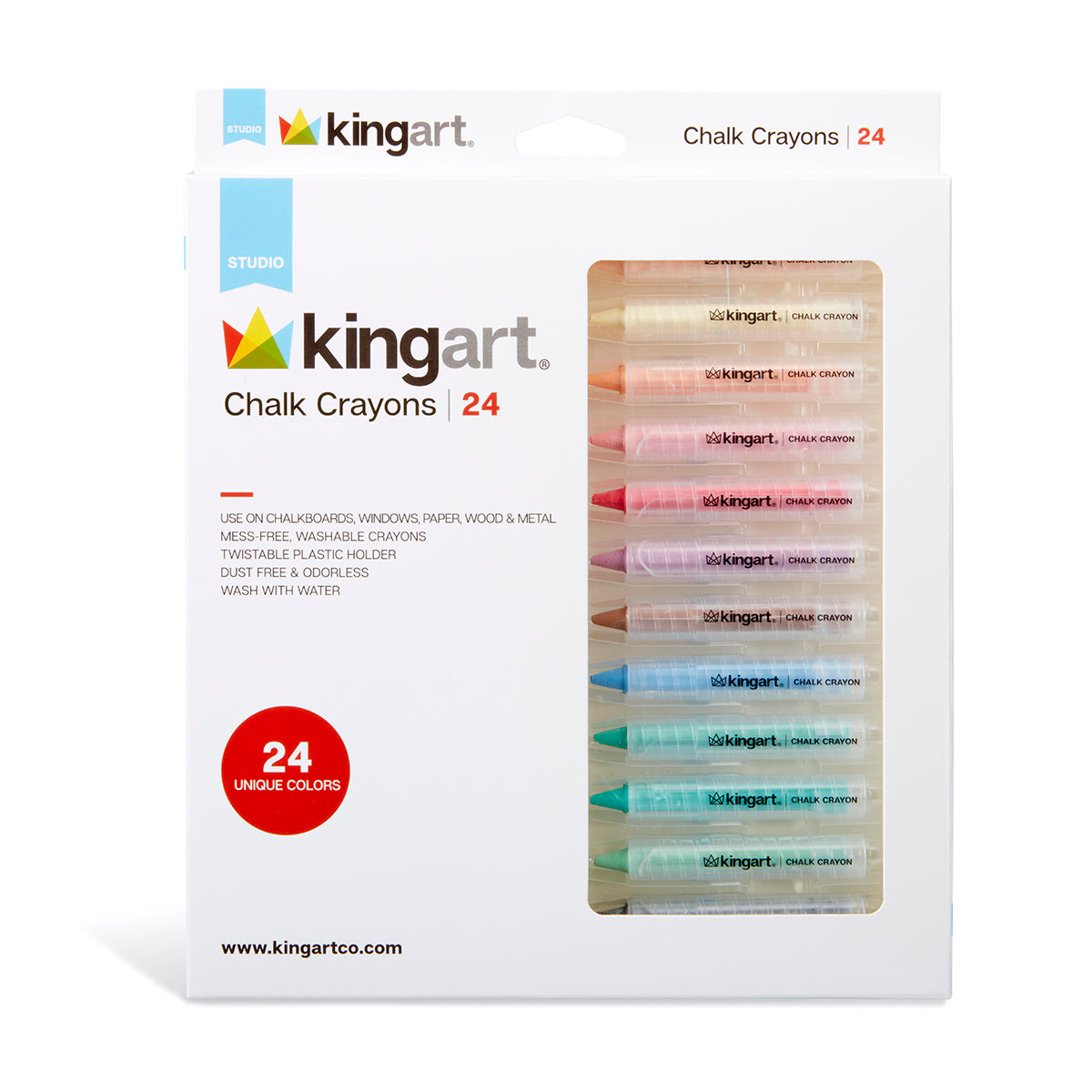 KINGART® Soft Grip Earth Tone Gel Pens, 2.0mm Ink Cartridge, Set of 24  Unique Colors