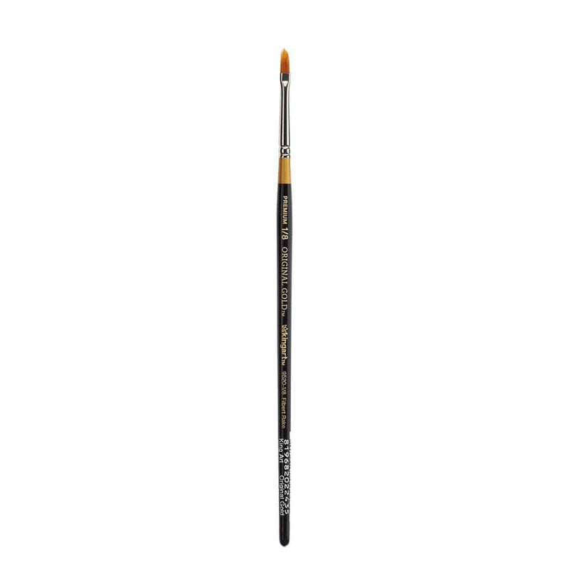 Filbert Rake Brush Texture, Leaves, & More: Taklon Filbert Rake Brushes — KINGART