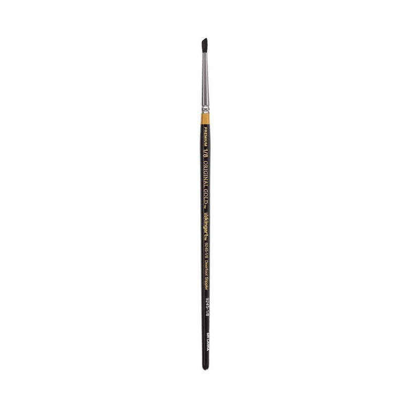 KINGART® Original Gold Specialty® 9245 Series, Russian Fitch Natural Blend Deerfoot Stippler Artist Brush - KINGART