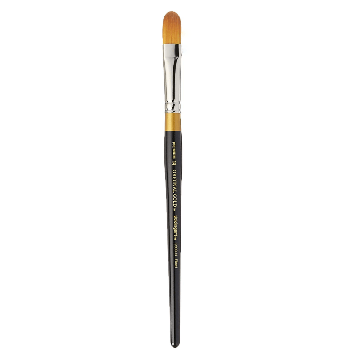 Filbert Rake Brush The Classic Taklon Filbert Paintbrush — KINGART