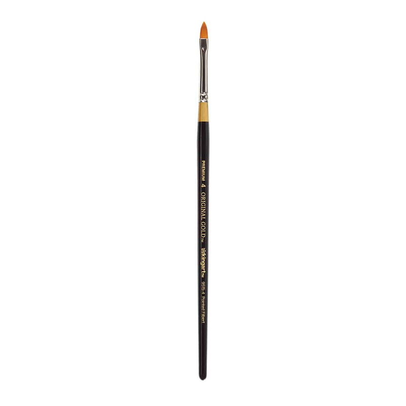 KINGART® Original Gold® 9515 Series, Golden Taklon Pointed Filbert - KINGART