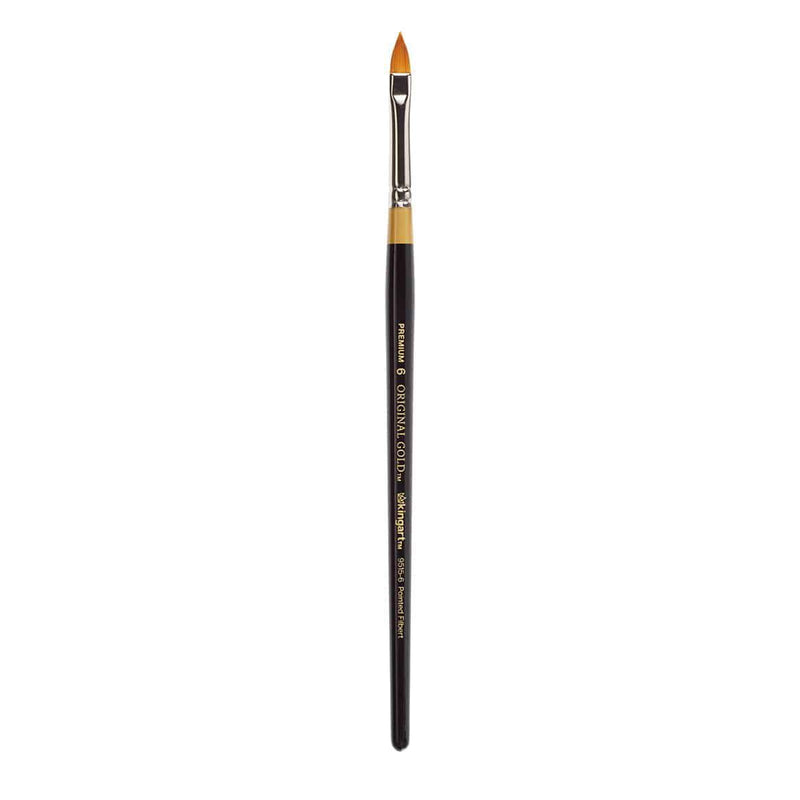 KINGART® Original Gold® 9515 Series, Golden Taklon Pointed Filbert - KINGART