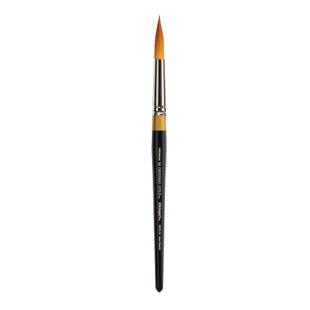 Kingart Original Gold Paint Brush - Max Round - Size 4