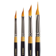 KINGART® Original Gold® 9900 Series, Golden Taklon Tri-Wedge, Set of 4 Unique Sizes - KINGART