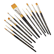 KINGART® Original Gold® Series, Golden Taklon Brushes, Gift Box, Set of 12 - KINGART