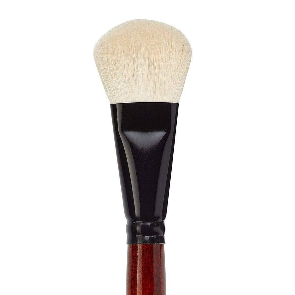 KINGART® Premium Specialty Oval Mop Artist Brushes, White SuperSoft