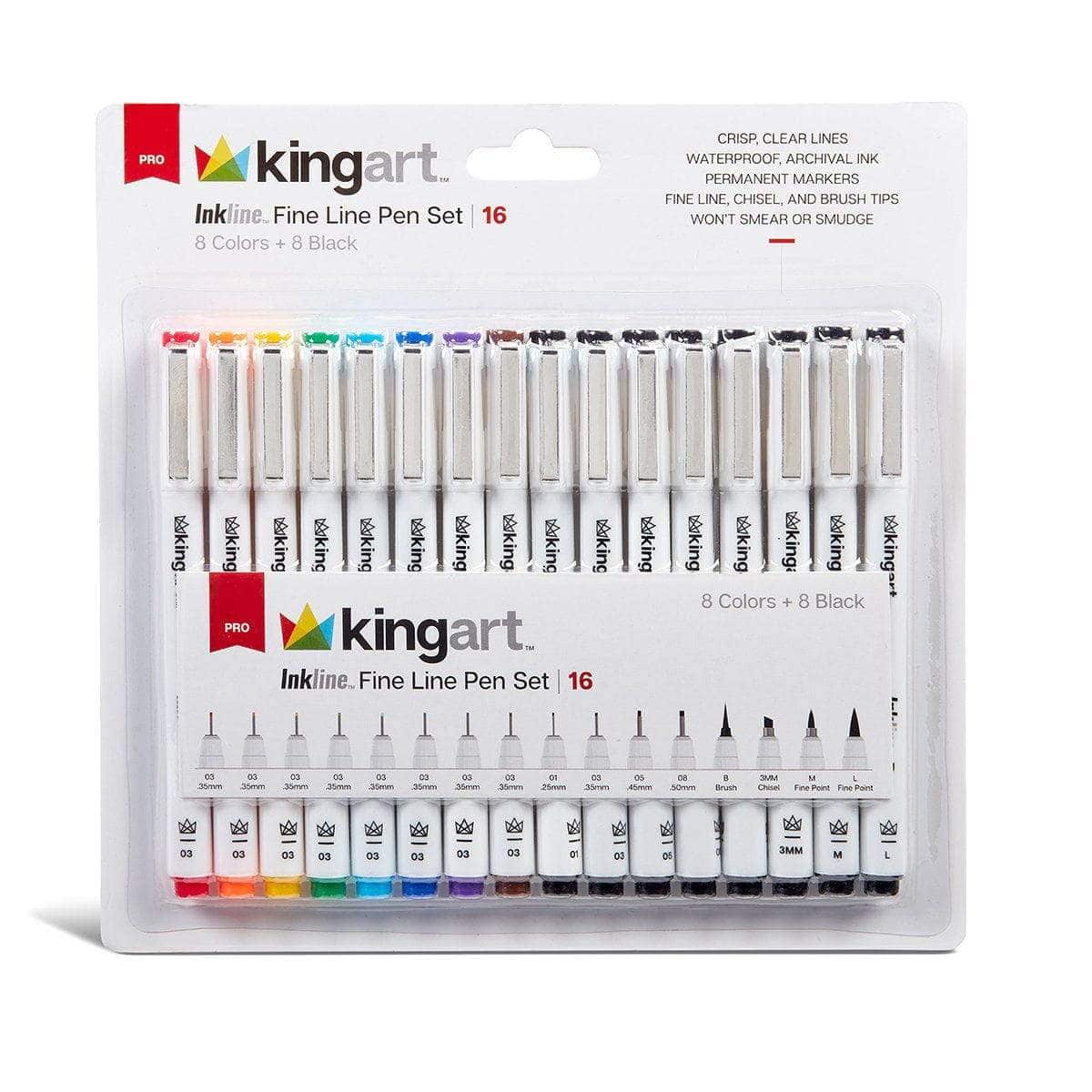 KINGART® Pastel & Opaque Gel Pens, Scrapbook, Journals, or Drawing, Colored  Ink, Medium Line , Set of 12 Unique Shades