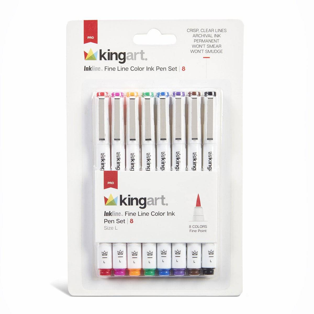 Kingart® Studio Metallic Fine Point Permanent Ink Unique Color