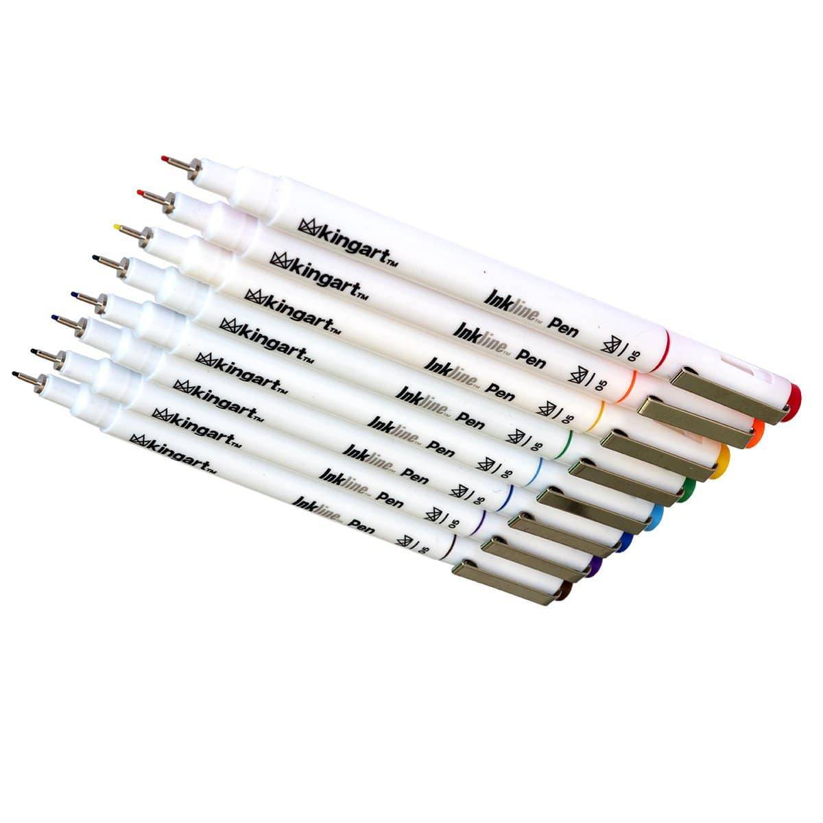 KINGART® Inkline™ Fine Line Art & Graphic Pens, Archival Japanese Ink