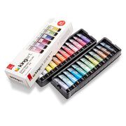 KINGART® PRO Artist Acrylic Paint, 22ml (0.74oz) Set of 24 Unique Metallic Colors - KINGART