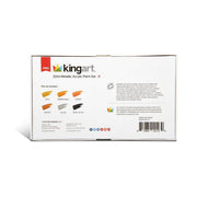KINGART® PRO Artist Acrylic Paint, 22ml (0.74oz) Set of 6 Unique Metallic Colors - KINGART