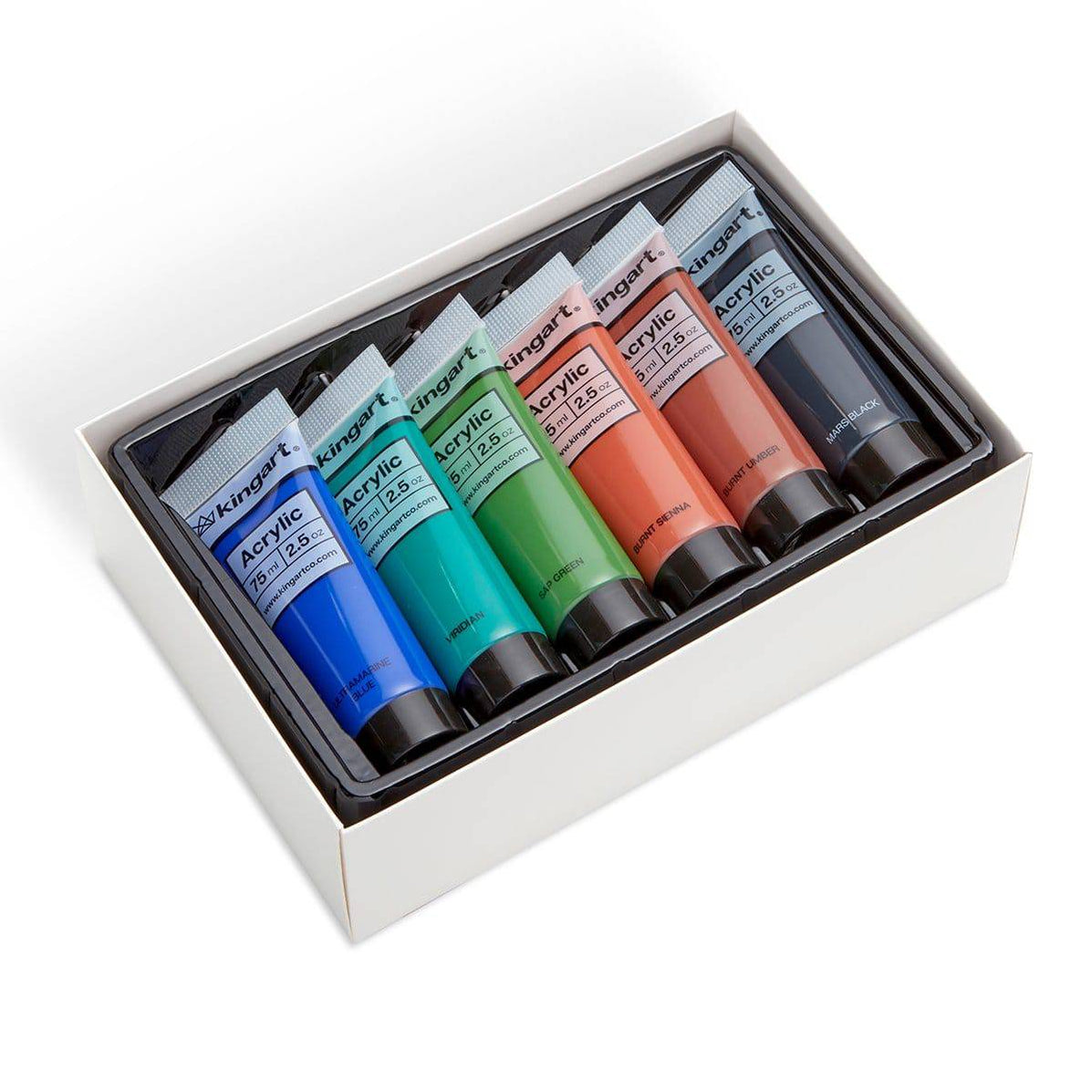 PRO Artist Acrylic Paint, 75ml (2.54oz), Set of 12 Unique Colors — KINGART