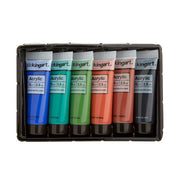 KINGART® PRO Artist Acrylic Paint, 75ml (2.54oz), Set of 12 Unique Colors - KINGART