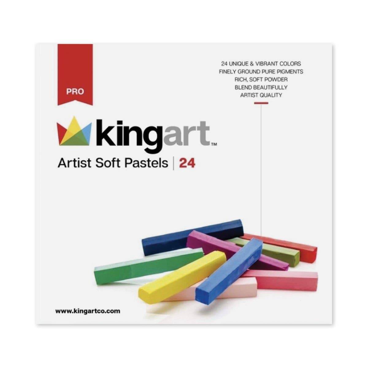 Pro Art Artists' Color Chalk Pastel Set (Brilliant Colors), 24