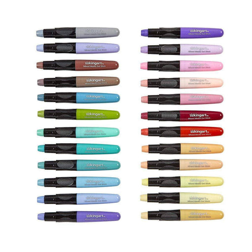 KINGART 24-Piece Chalk Pastels Set - Vibrant Colors, Acid-Free and Non-Toxic, Ideal KINGART 24-Piece Chalk Pastels Set - Vibrant Colors, Acid-Free and Non-Toxic, Ideal