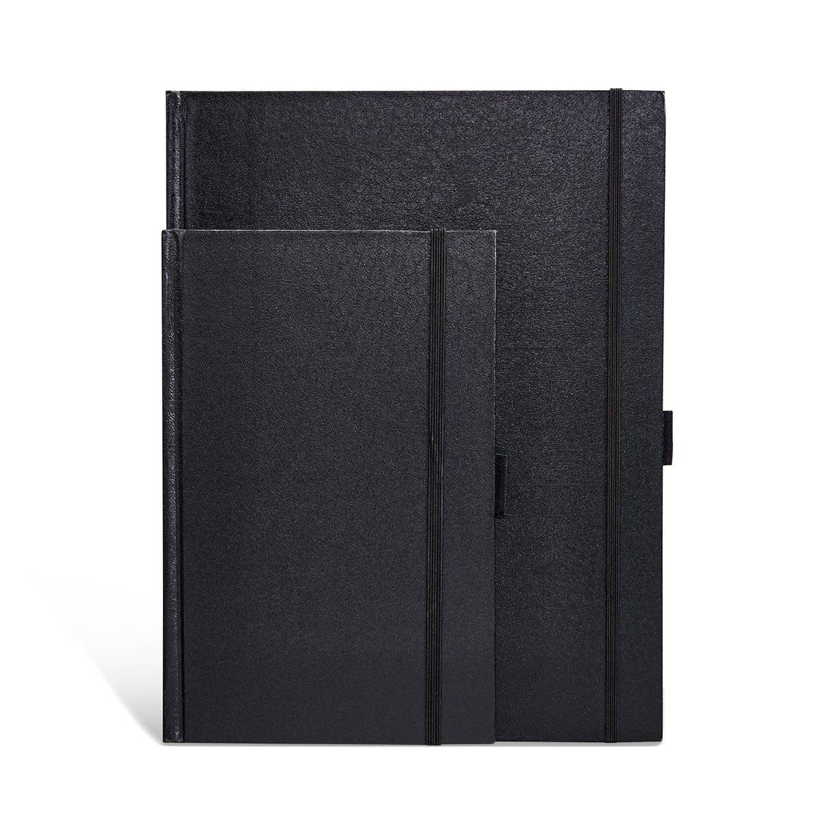 KINGART® Hardcover Sketchbook Journal 2Pack, 5.5” x 8.5" & 8.5” x 11" (80 sheets each) KINGART