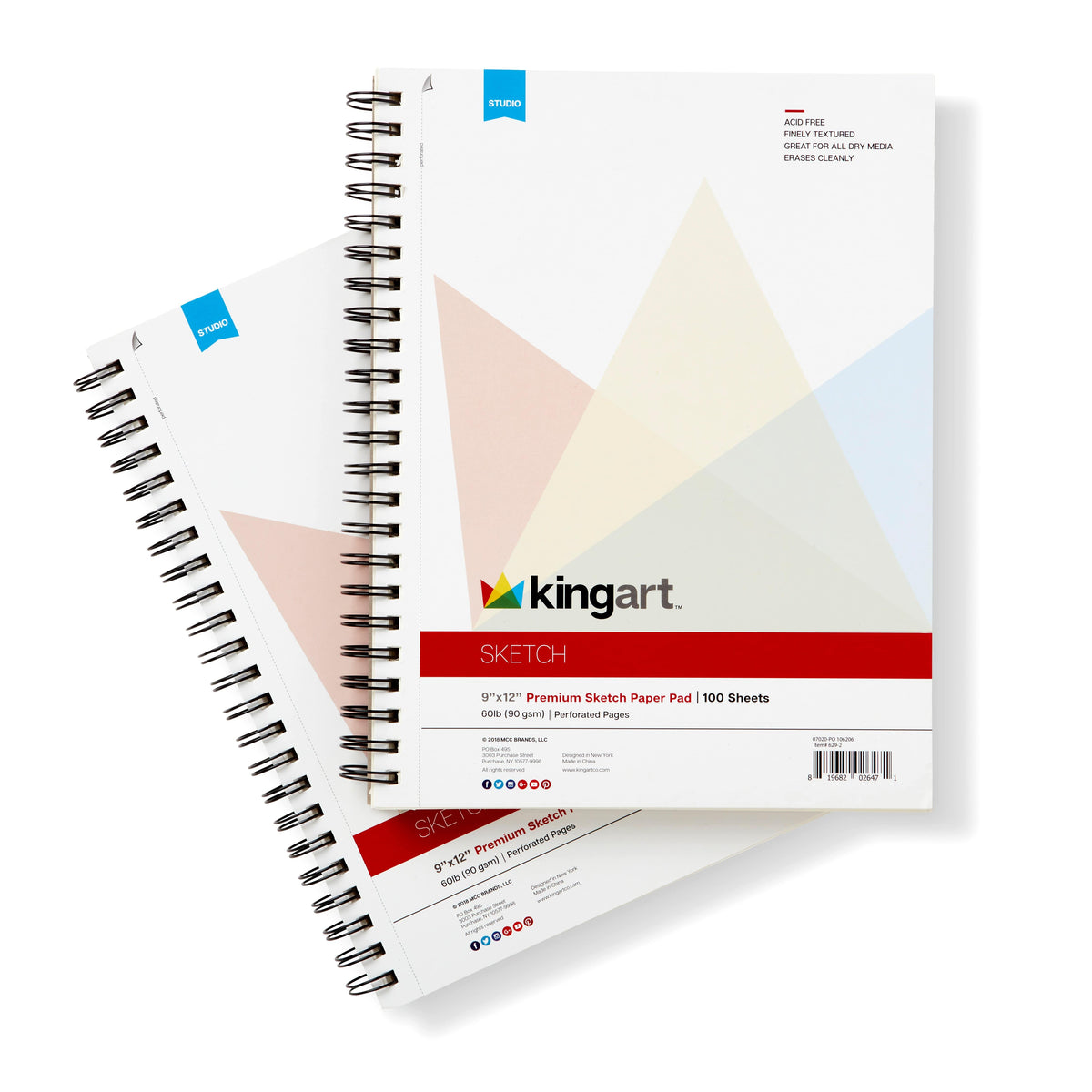 Sketch Paper, 2-Pack, 9” x 12”, 100-Sheets — KINGART