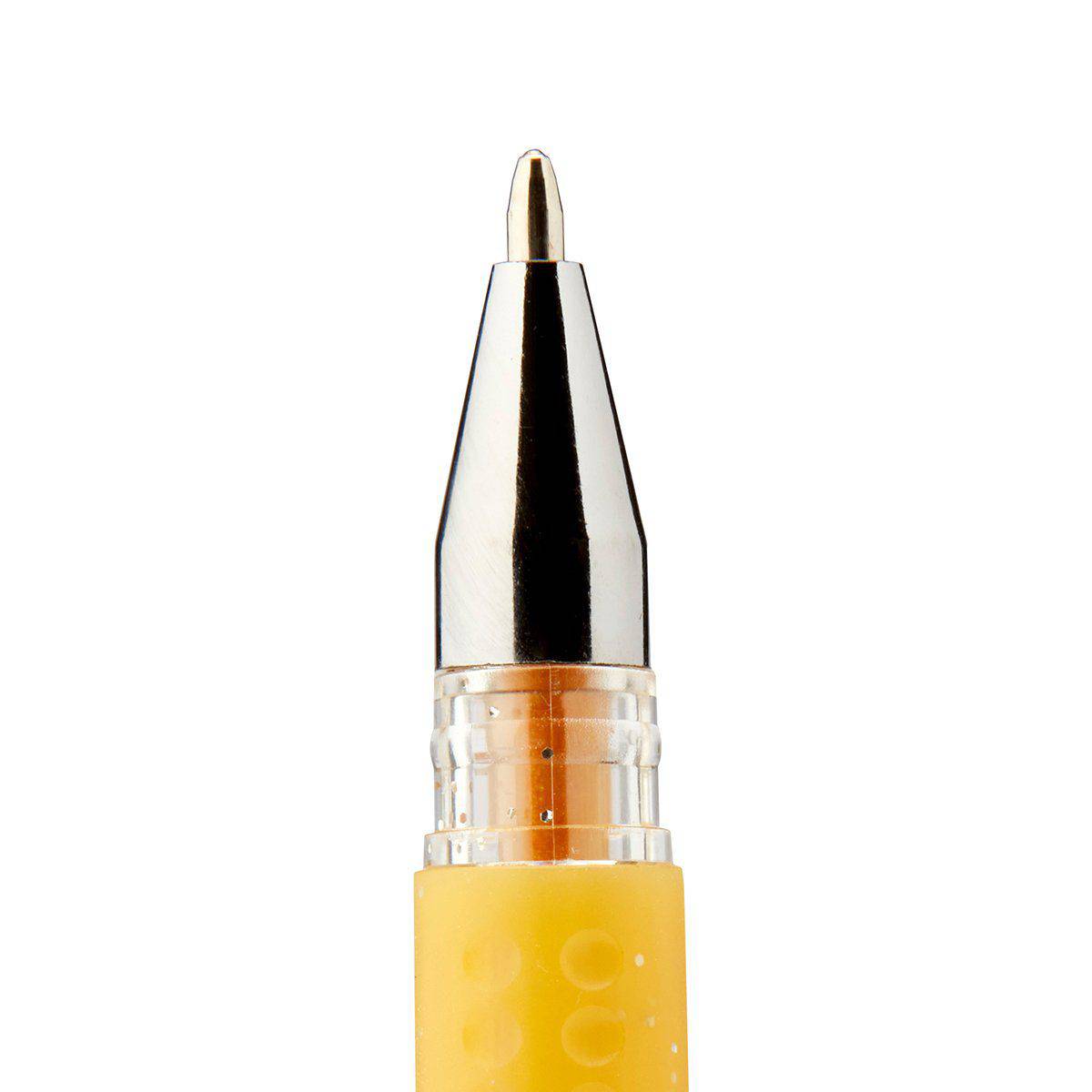 KINGART® Soft Grip Glitter Gel Pens, 2.0mm Ink Cartridge, Set of 50