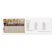 KINGART® Studio Brush Library, Canvas Wrap, Set of 24 - KINGART