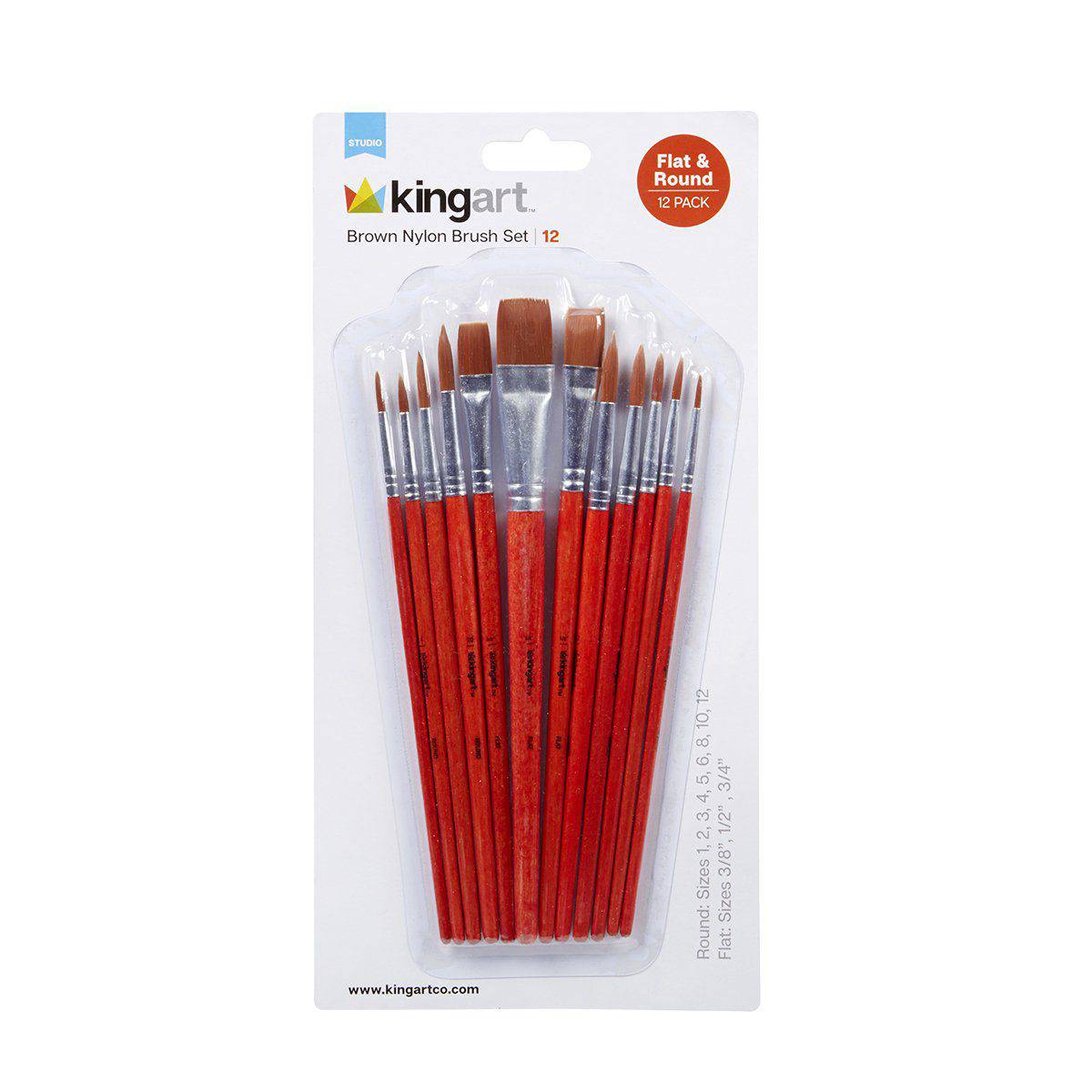 Fine Tip Detail Paint Brushes  12 pc Thin & Small Paint Brush Set
