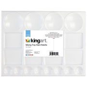 KINGART® Studio Large Artist Tray Plastic Palette for Oil, Watercolor & Acrylic, 20-Well, 13x10” - KINGART