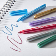 KINGART® Studio Metallic Markers, Medium Tip, Travel/Storage Case, Set of 6 Colors - KINGART