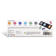 KINGART® Studio Metallic Watercolor Paint, Set 6 of Shimmery Colors - KINGART
