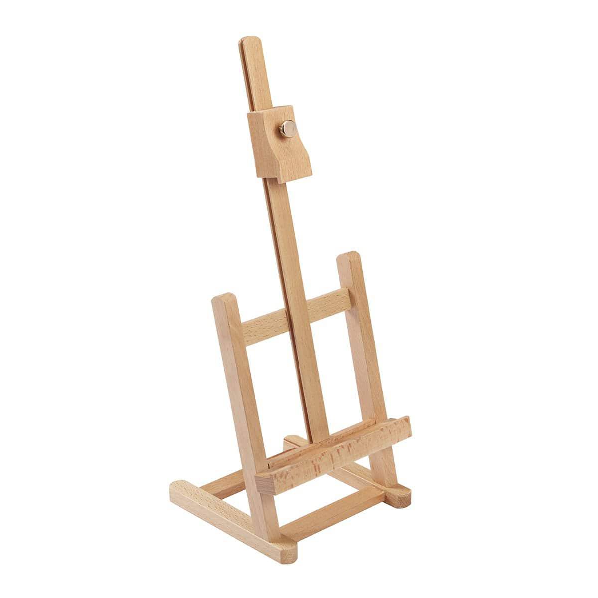 100 Pieces Mini Wood Easel Stands 5 Inch Small Wooden Canvas Easels Display  Art Craft Tripod Painting Easels Tabletop Holder for Artist Crafts