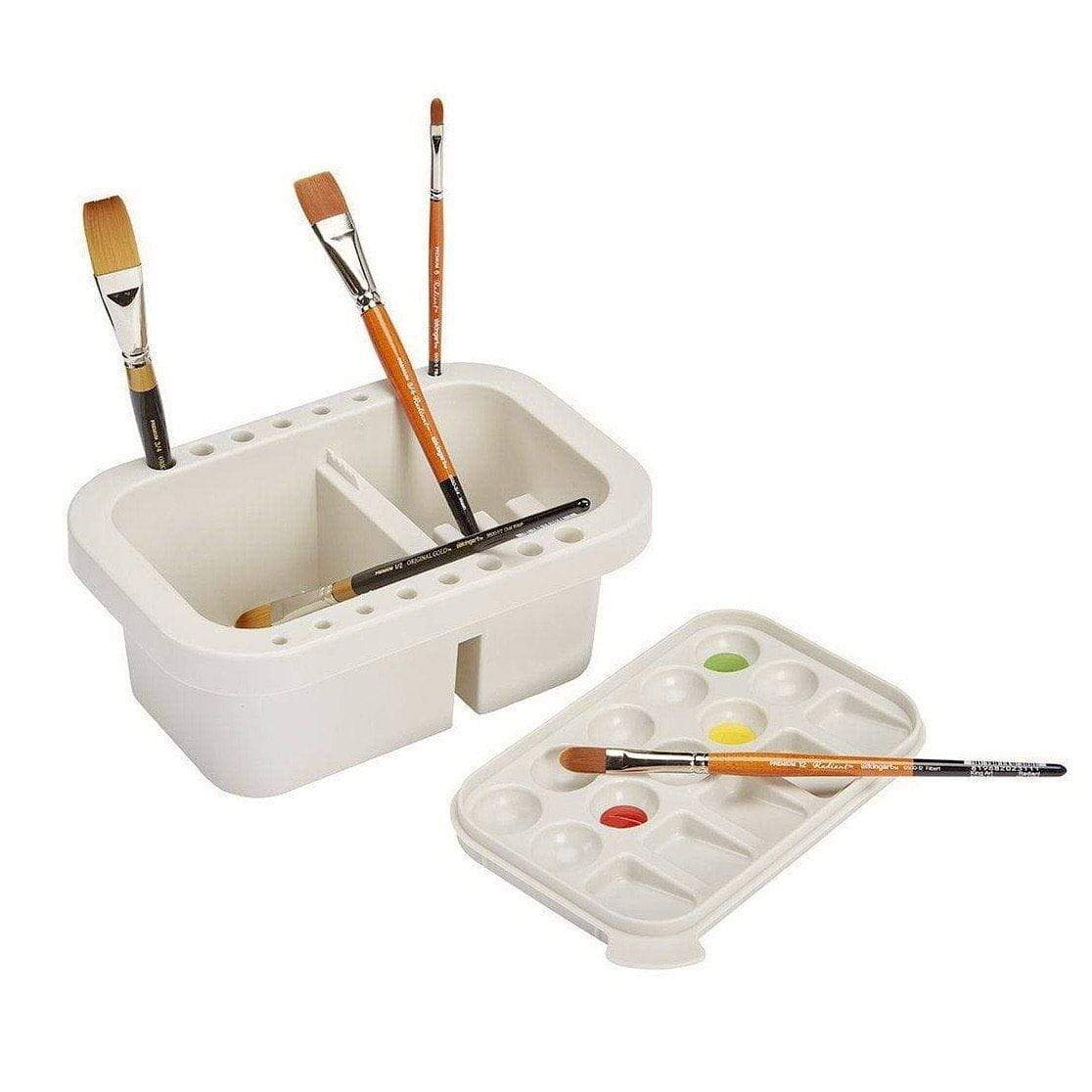 All in One, Travel-Friendly, 25-pc Oil Painting Art Set. Incl. Paints,  Brushes, Tabletop Easel, Palette and Accessories in Sturdy Carrying Case.  Great