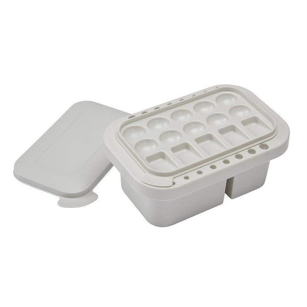 KINGART® MultiPurpose Brush Basin with Built In Sealable 15Well