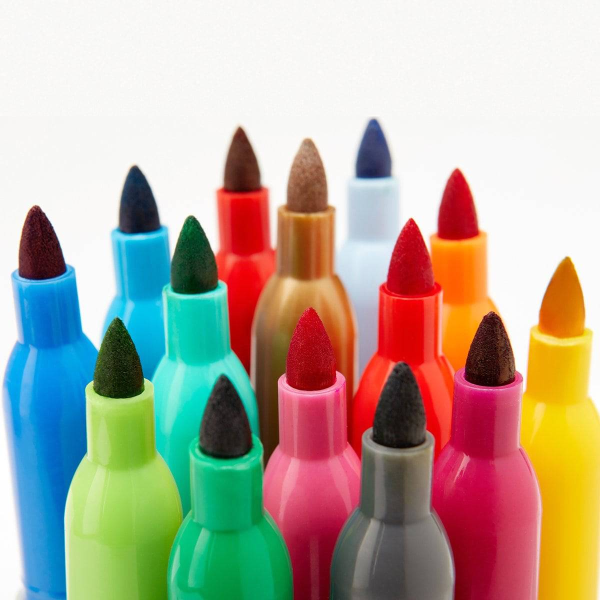 KINGART® Studio Permanent Fine Tip Markers, Set of 24 Vivid Colors ...