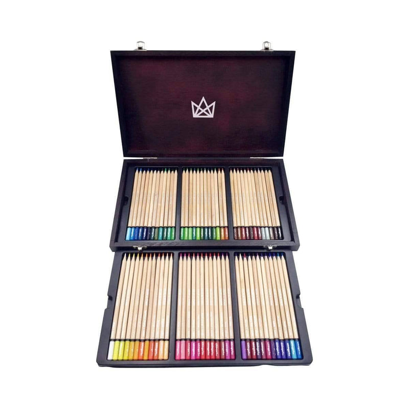 KINGART® Studio Series Colored Pencil Collection in Wood Case, 72 Unique Colors - KINGART