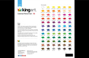 KINGART® Studio Series Colored Pencil Collection in Wood Case, 72 Unique Colors - KINGART
