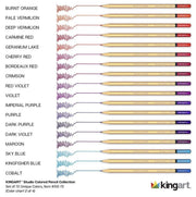 KINGART® Studio Series Colored Pencil Collection in Wood Case, 72 Unique Colors - KINGART
