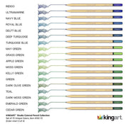 KINGART® Studio Series Colored Pencil Collection in Wood Case, 72 Unique Colors - KINGART